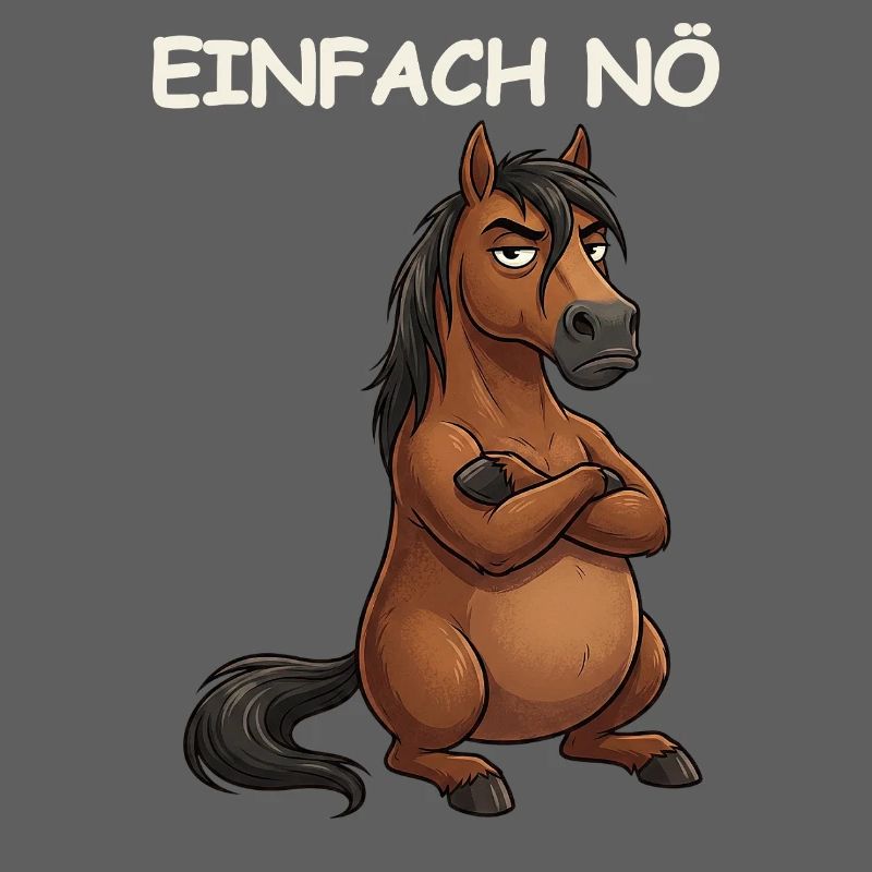 Pferd Lustiger Spruch