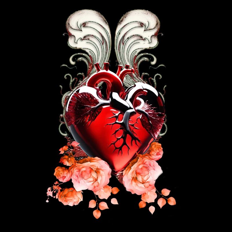 Wunderschönes Herz aus Glas.