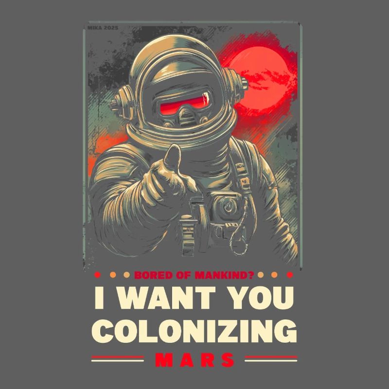 Mars Colonization Promotional Poster