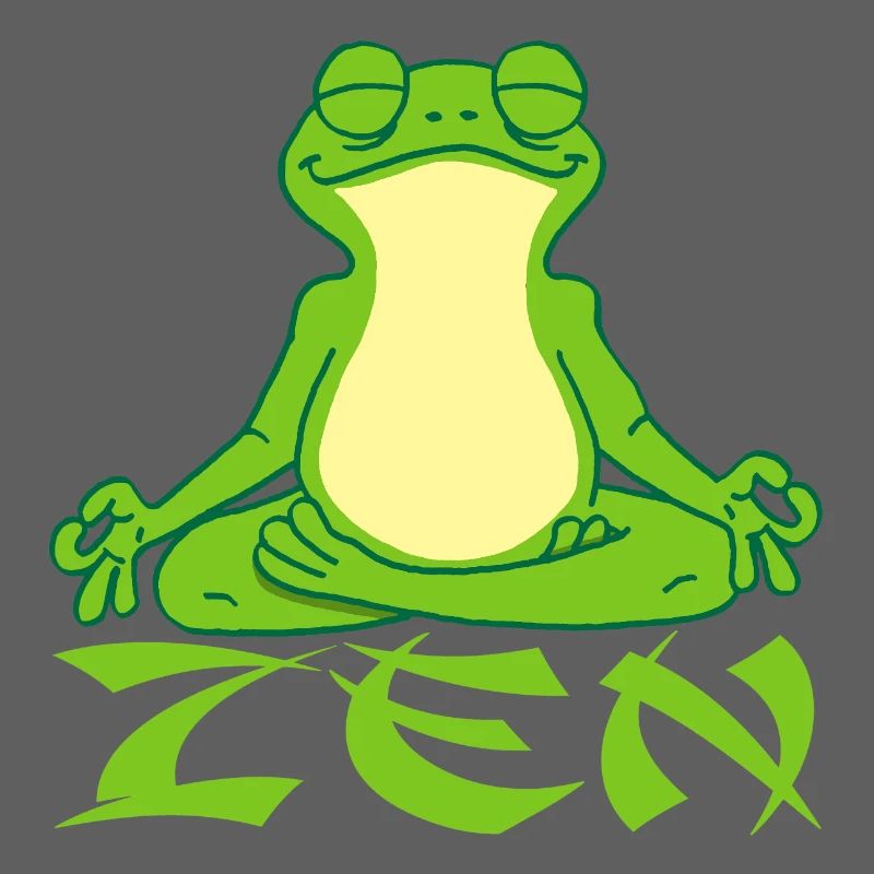 Frosch beim Yoga