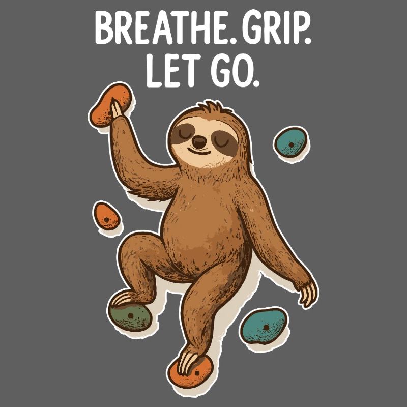 Zen Sloth: Grip Let Go Climbing