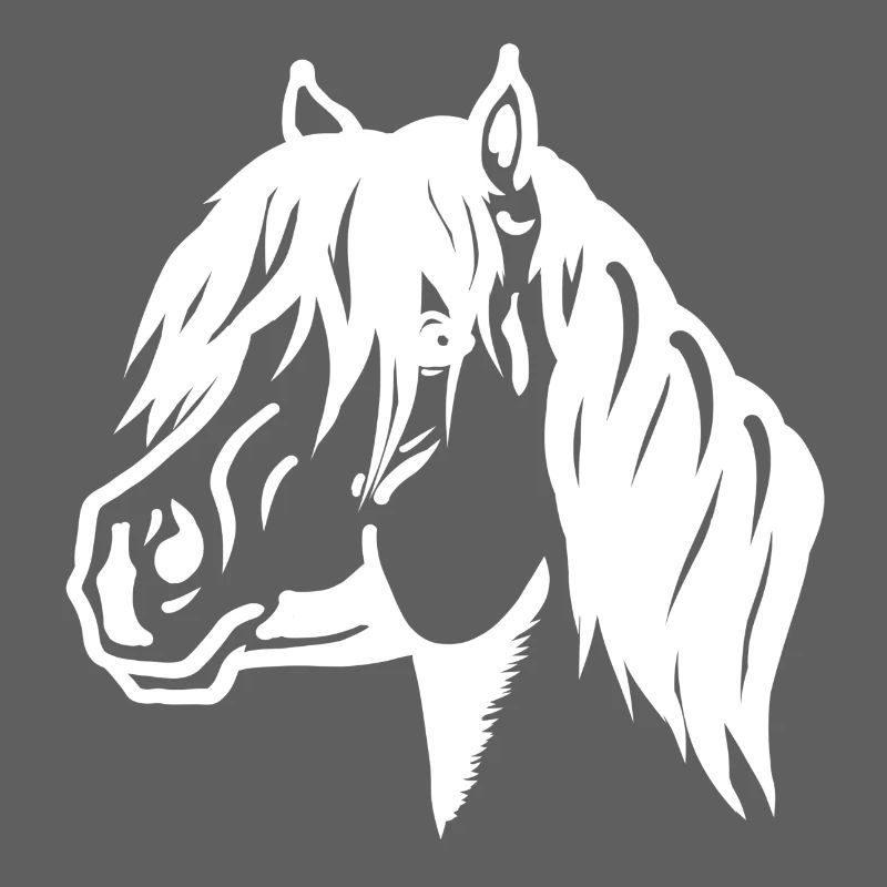 Pony Portrait white
