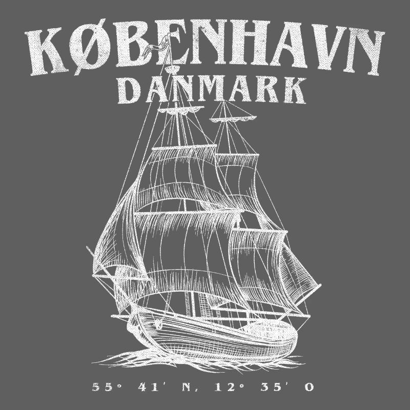 København Sailing Ship Silhouette