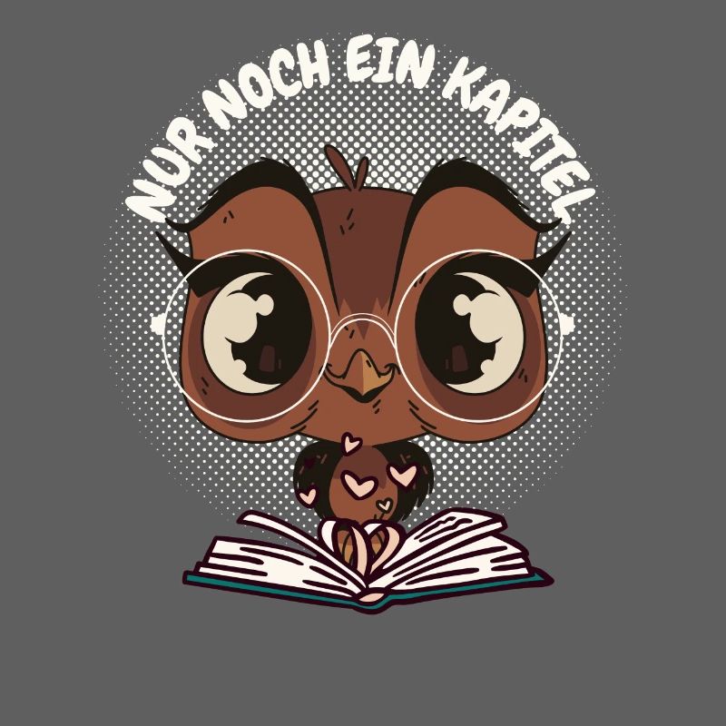 Süße Eule Buch "Nur noch ein Kapitel"