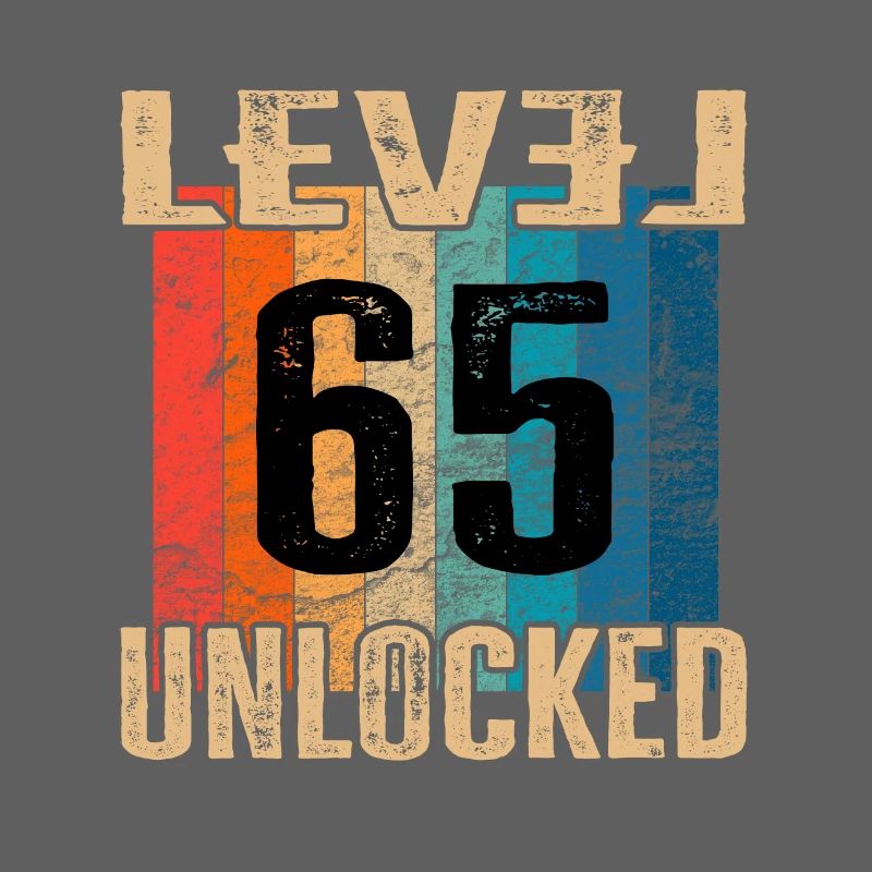 Urodziny Happy Birthday Level Unlocked 65 lat