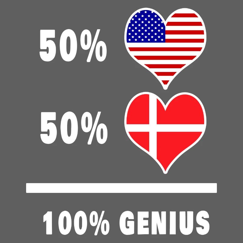 Conception ingénieuse du drapeau des États-Unis et du Danemark