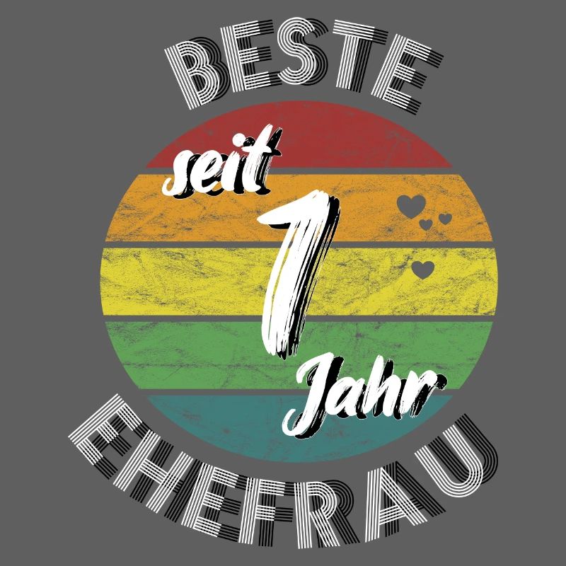 beste Ehefrau seit 1 Jahr 1. Hochzeitstag retro