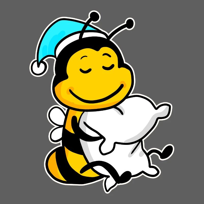 Abeille avec oreiller et bonnet de couchage
