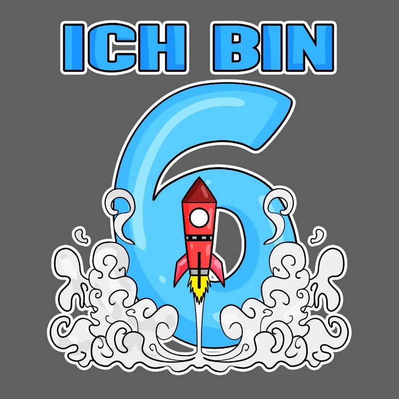 Junge 6 Jahre alt - Ich bin 6 - 6. Geburtstag