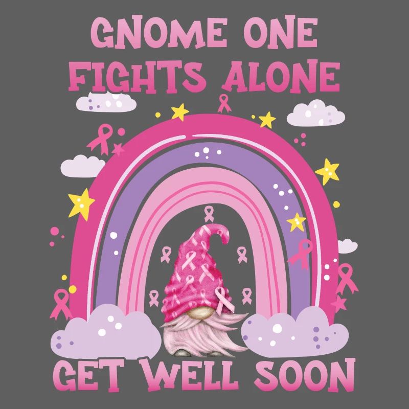 Gnome One Fights Alone Brustkrebs