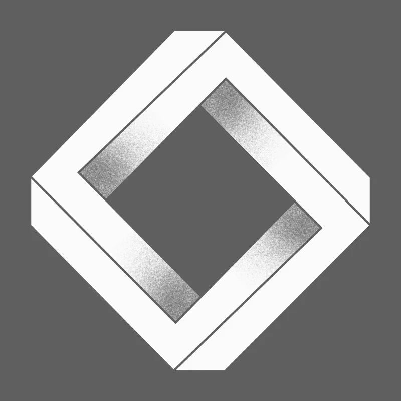 Losange impossible blanc