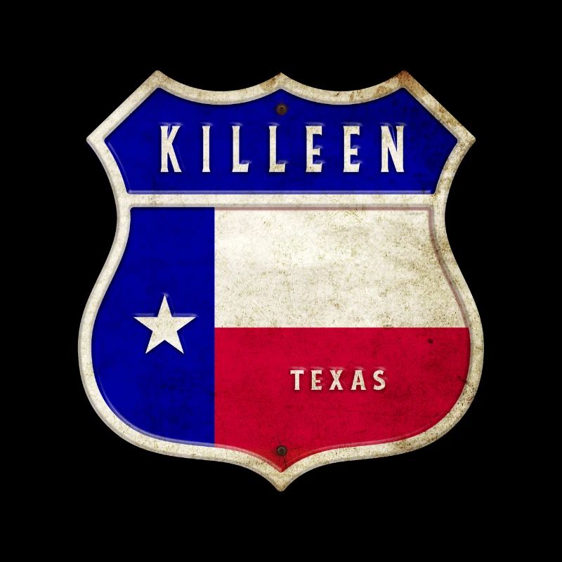 Design du drapeau Killeen Texas Crest