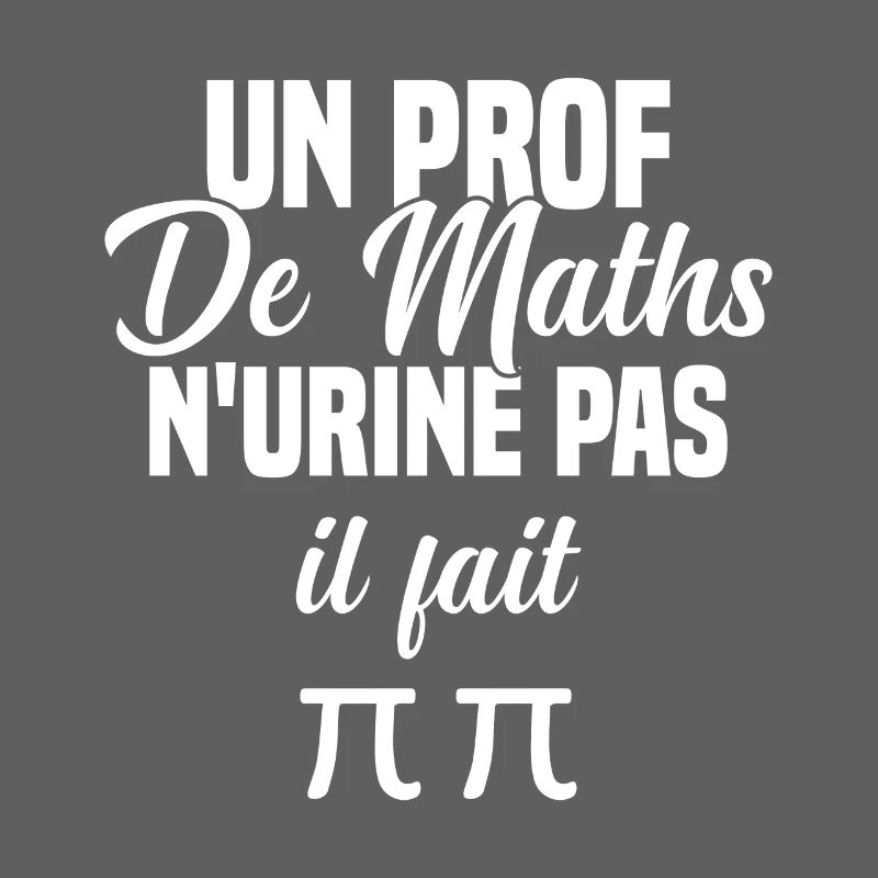 Idée cadeau humour jeu de mots prof de maths