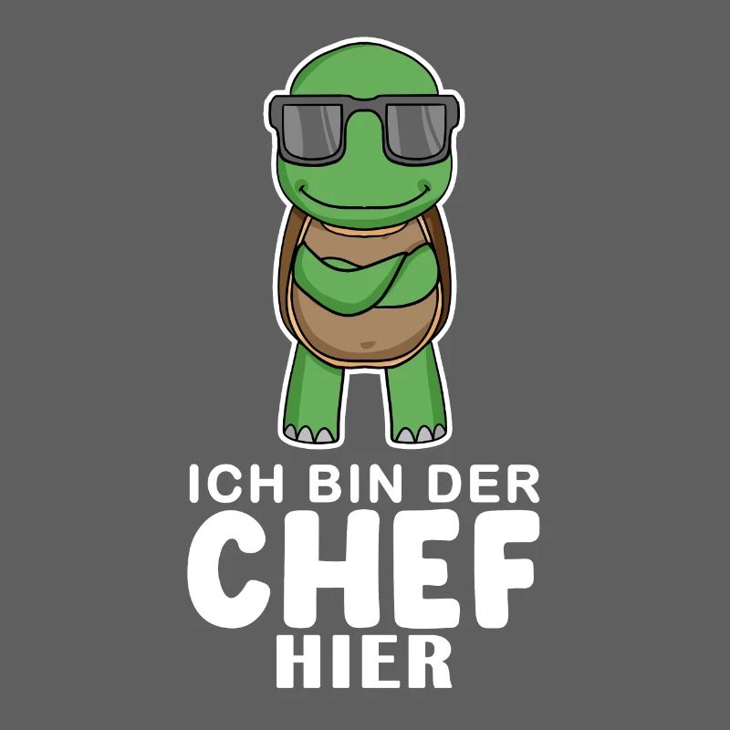 Cool Schildkröte Chef