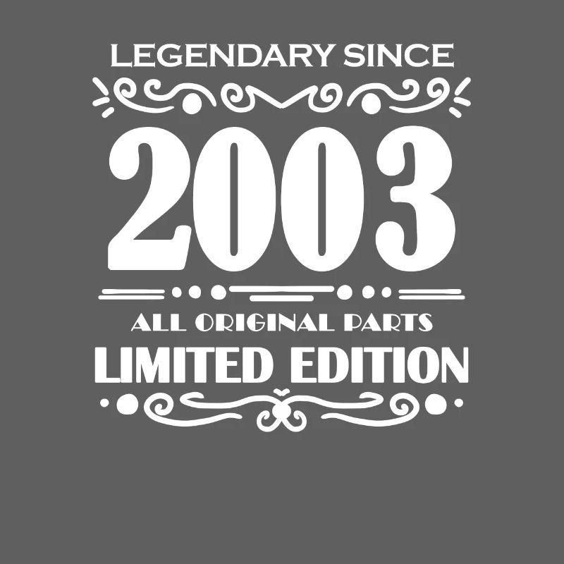 2003 - Année de construction 2003 - Né en 2003