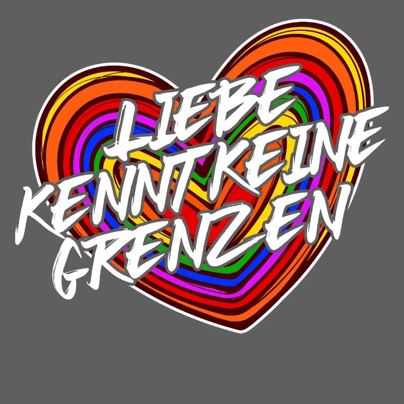 Lgbt Liebe Statement Beziehung Herz Regenbogen