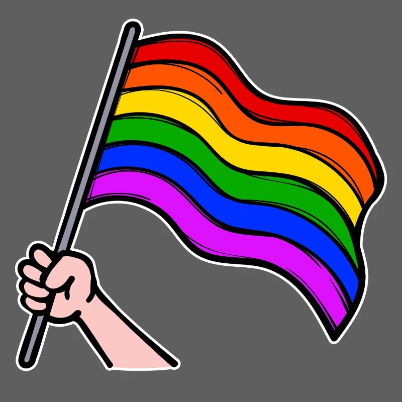 Lesbians Bisexual Lgbt Rainbow Flag Parade