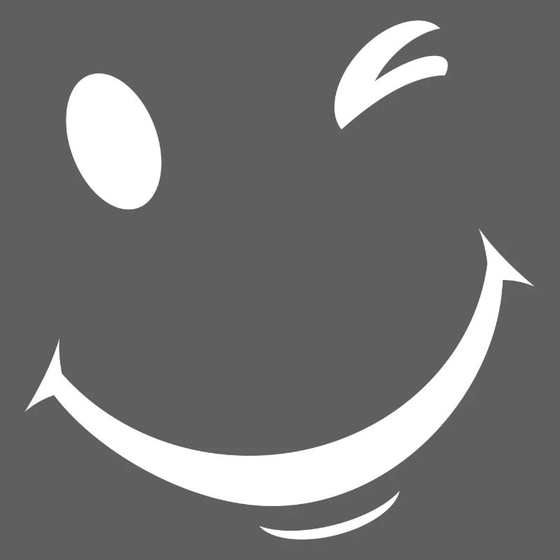 White wink expression