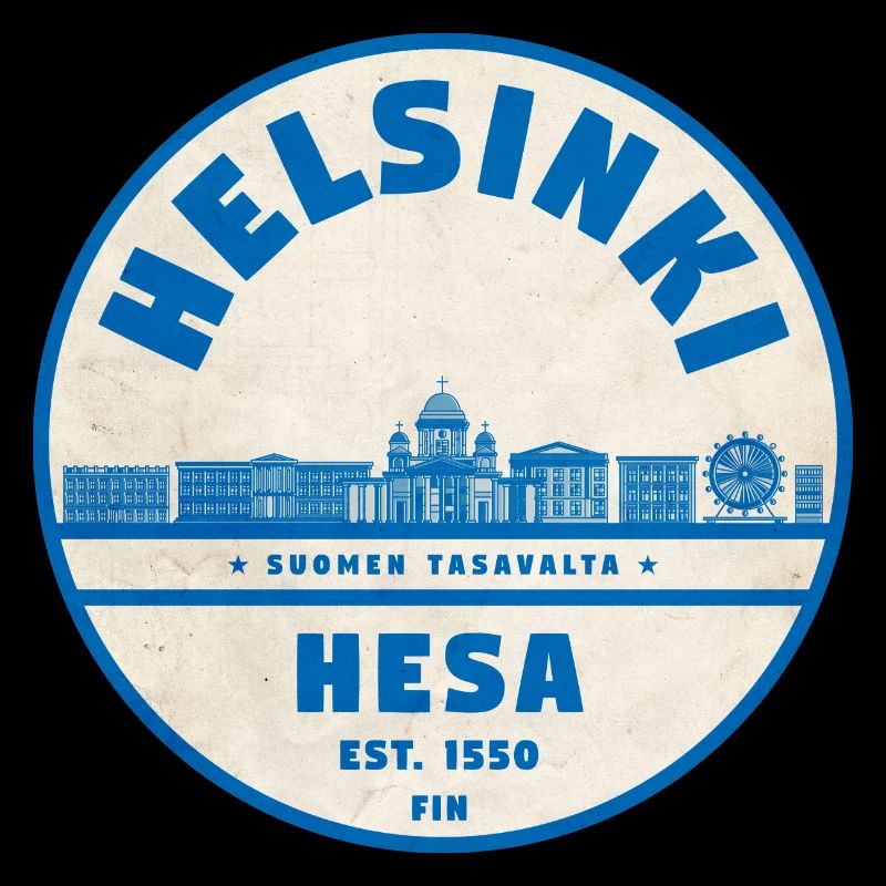Helsinki Skyline Emblem 1550