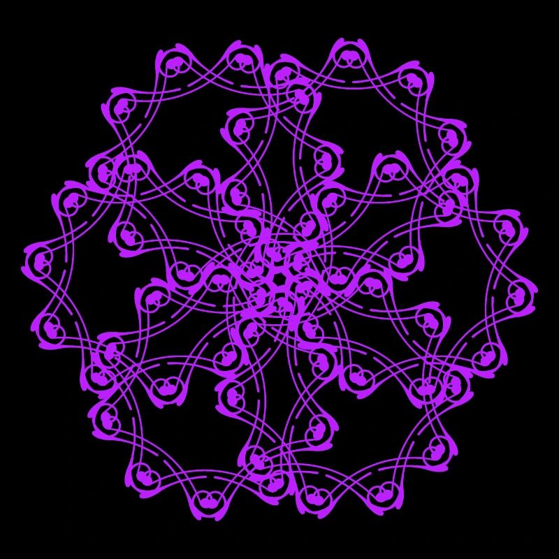 Random patterns circled