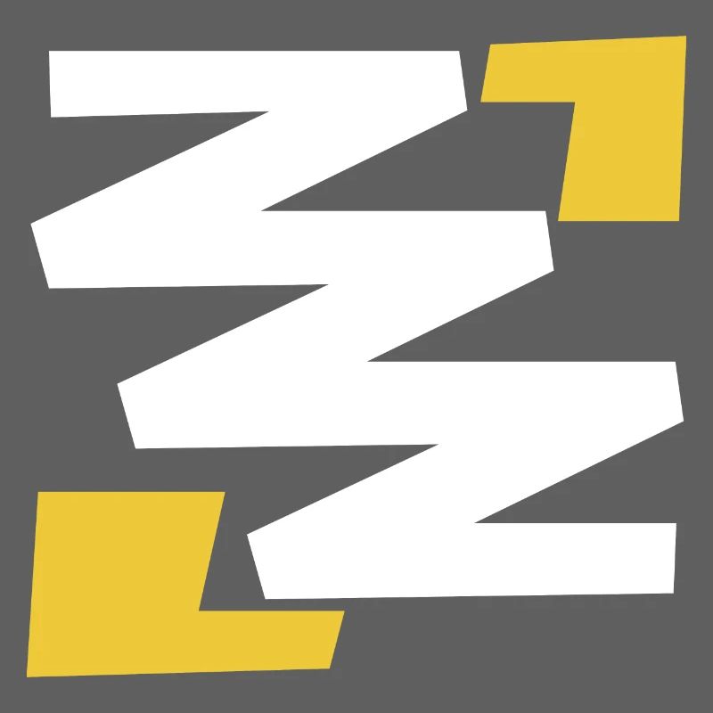 Emblème d’art numérique simple de base avec Z