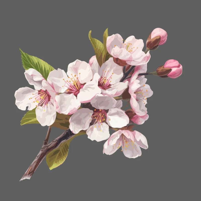 Pastel cherry blossoms