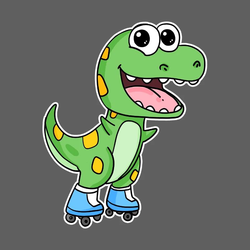 Dinosaurier Skating