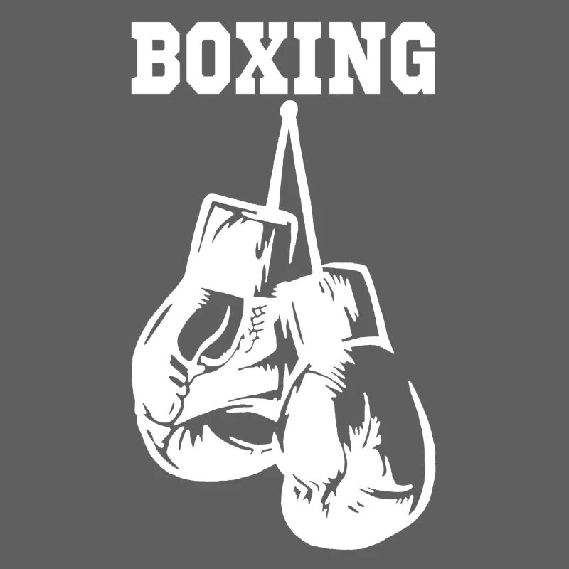 Gants de boxe blancs