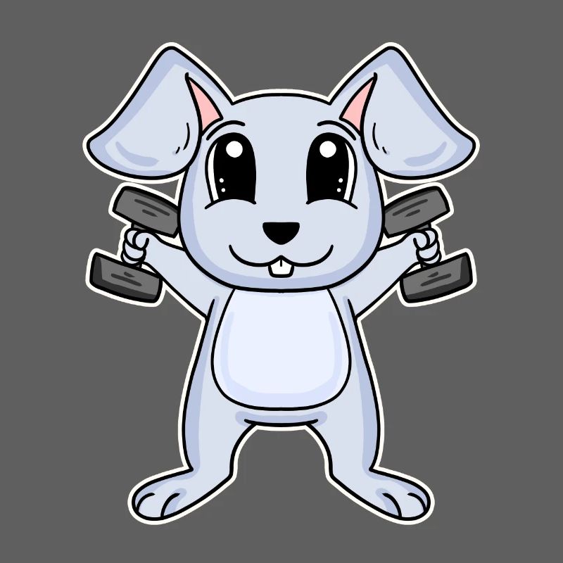 Rabbit Dumbbell Training Strength Training Fitness