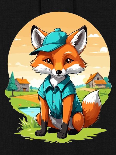 Fox with cap