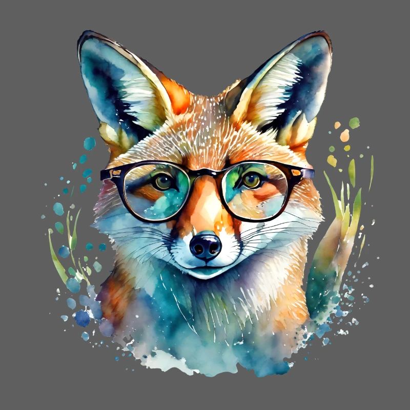 Fuchs mit Brille