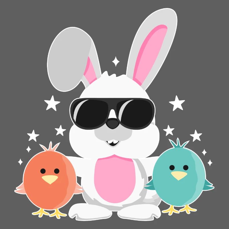 Bunny with Sunglasses, Chick, Rabbit, Easter Bunny