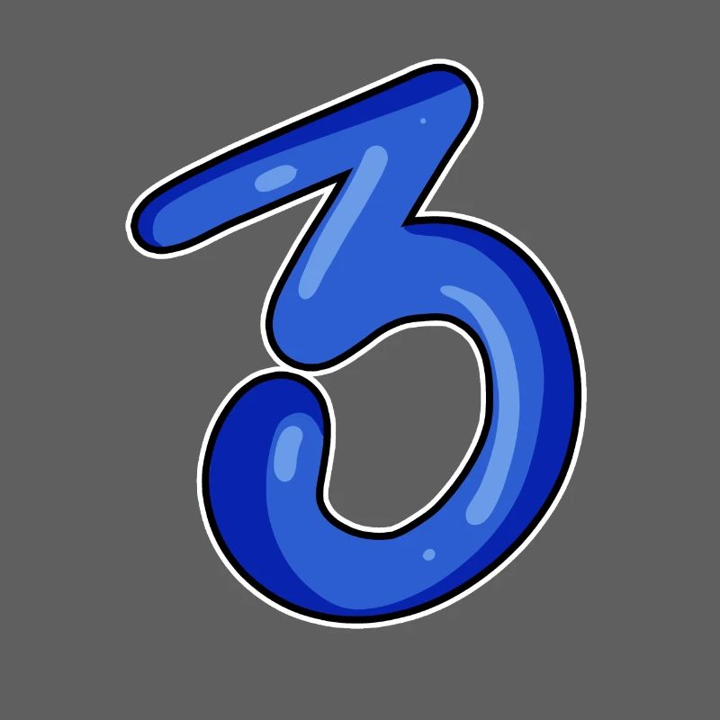 Three - 3 - Number 3 - Number 3