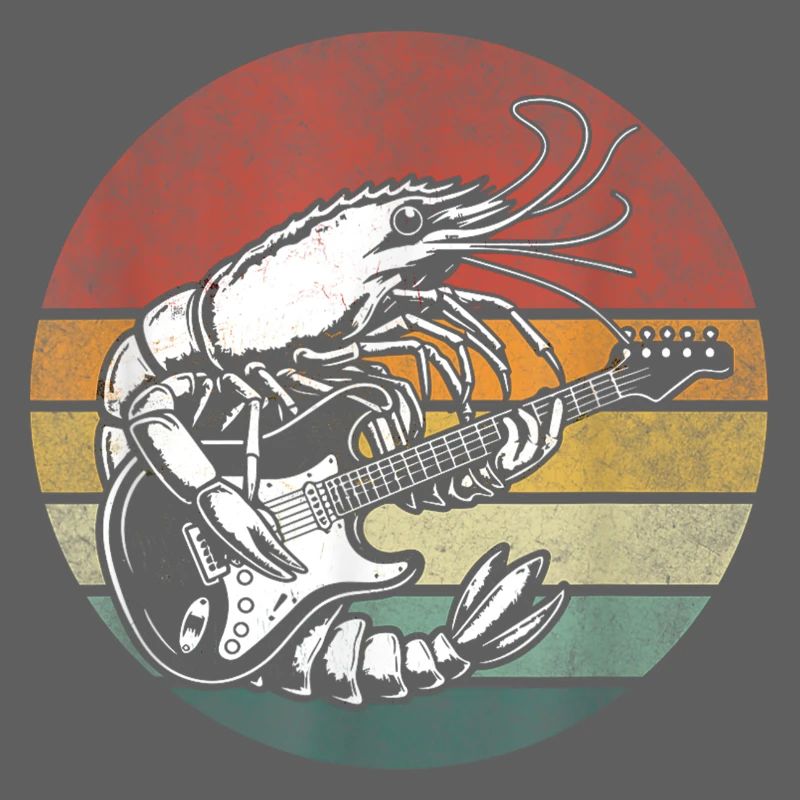 Guitare Crayfish Rock Sunset