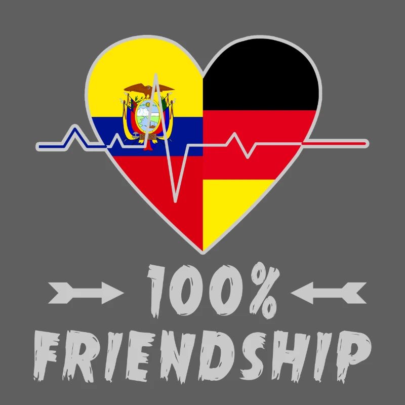 Ecuador and Germany 100% friendship
