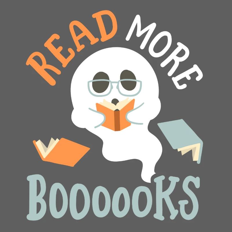 Geist liest Buch Halloween