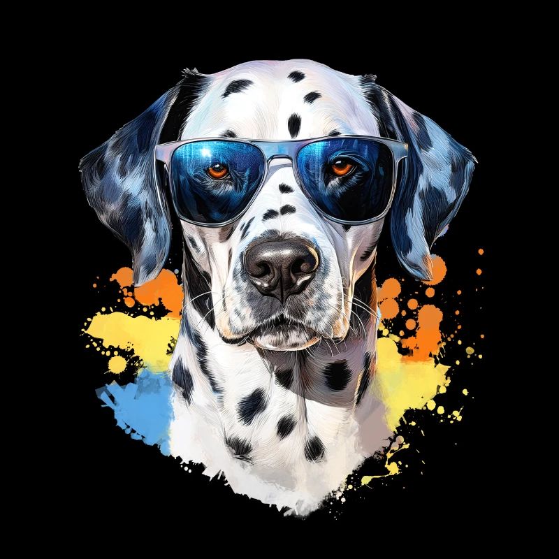 Dalmatien avec lunettes de soleil