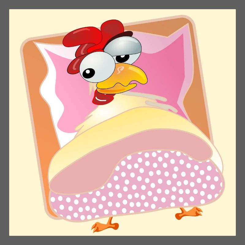 Poules Élevage de poulets - COUCHAGE AU LIT