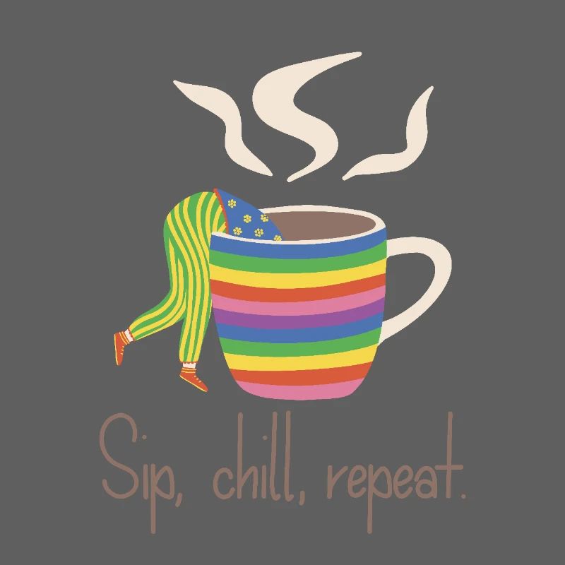 Siroter, refroidir, répétitionner - Rainbow Coffee Lover