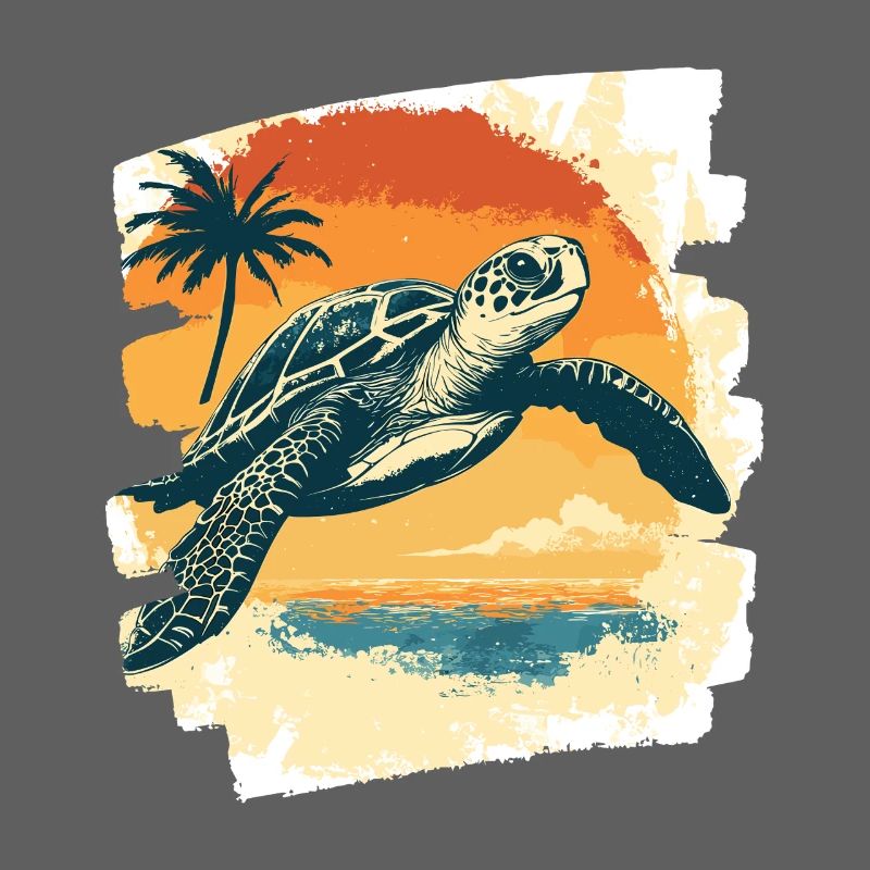 Tortue de mer rétro