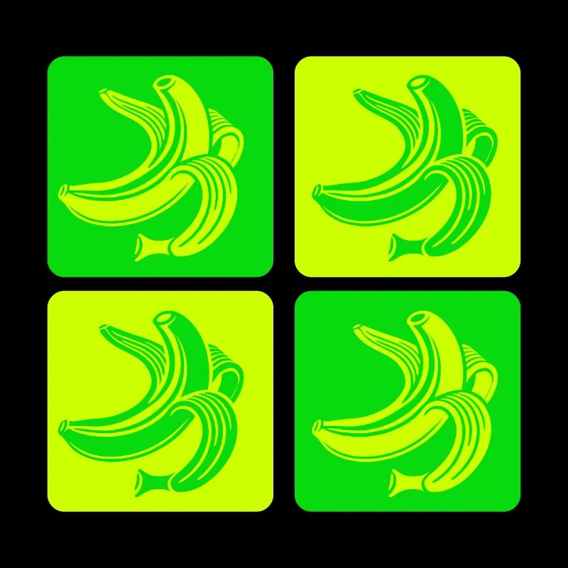 Abstrakte Bananen Pop-Art Design