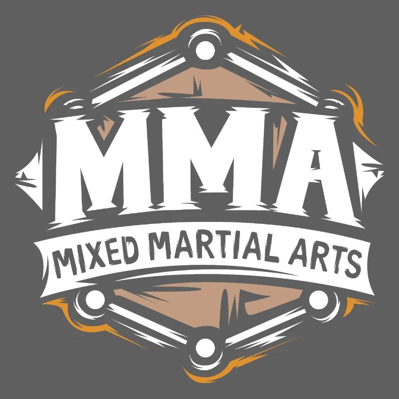Logo MMA – Conception de combattant d’arts martiaux mixtes