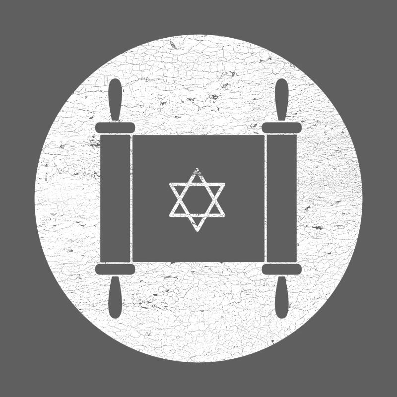 Torah scroll in a white circle