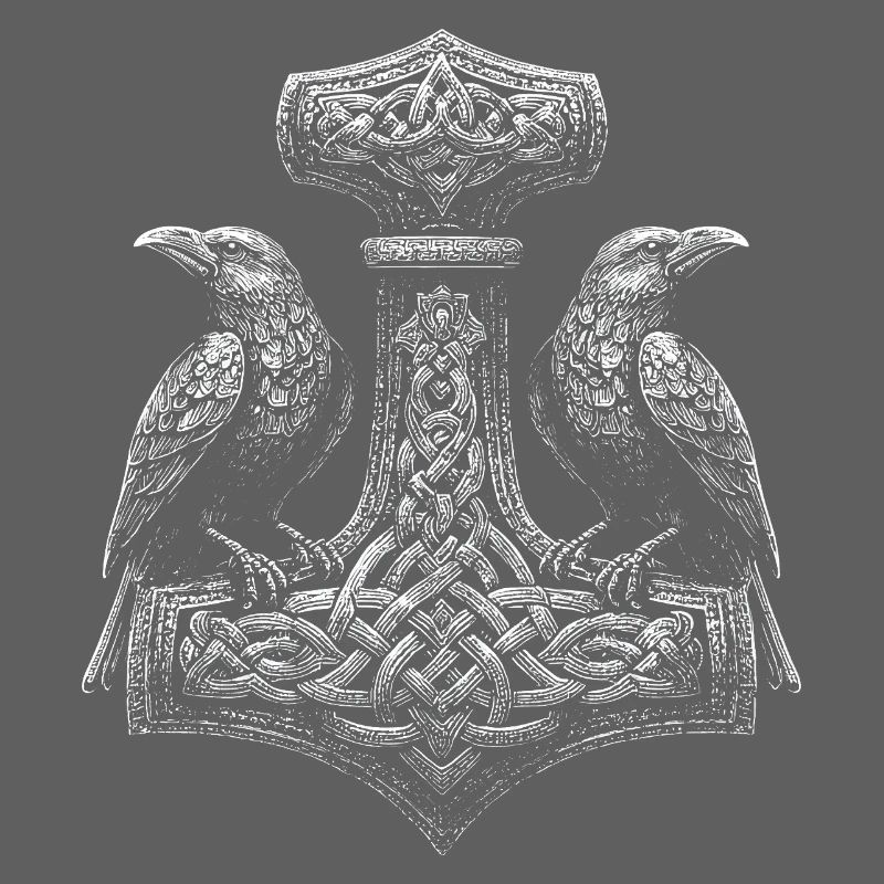 Corbeaux nordiques et conception du marteau de Thor