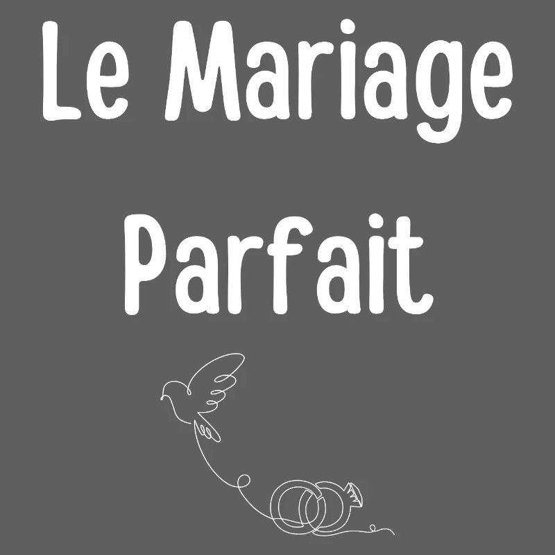 Citation Mariage Parfait avec Cœurs et Anneaux
