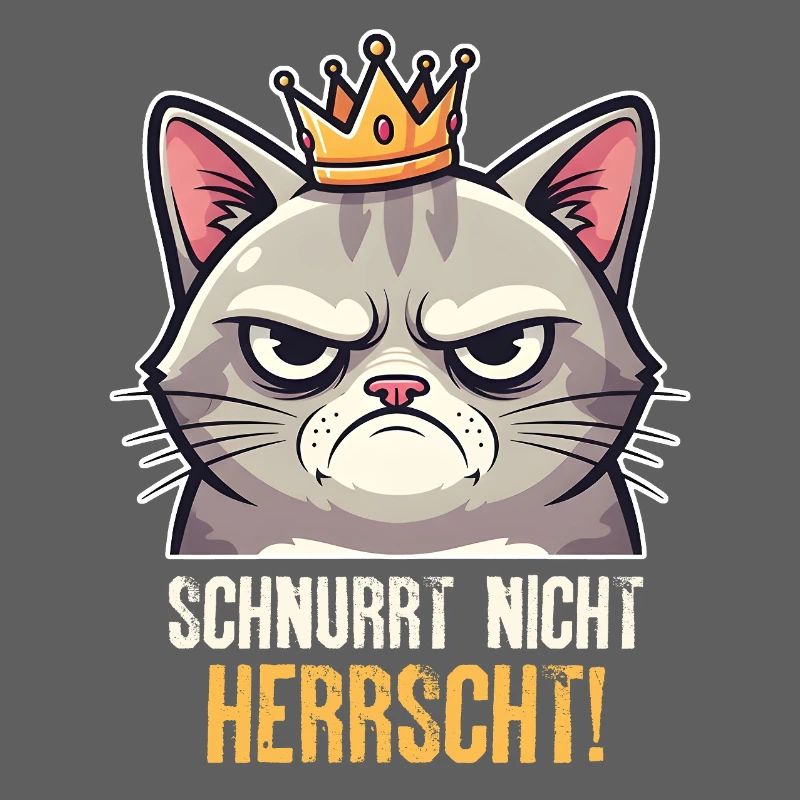 Grumpy Katze Herrscher Design