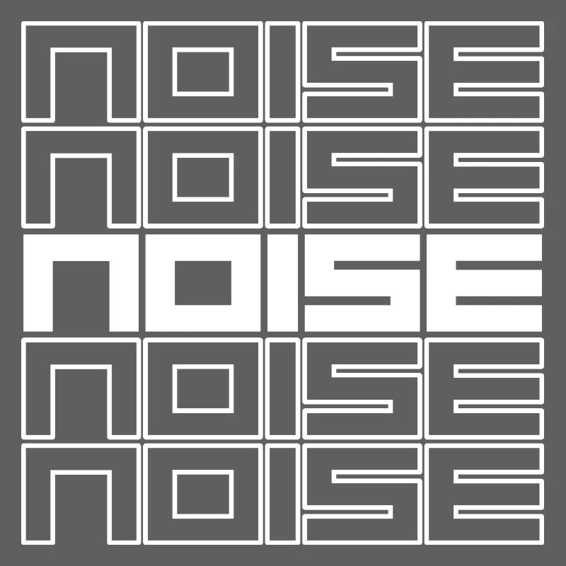 Noise Geometric Typography Bold Pattern