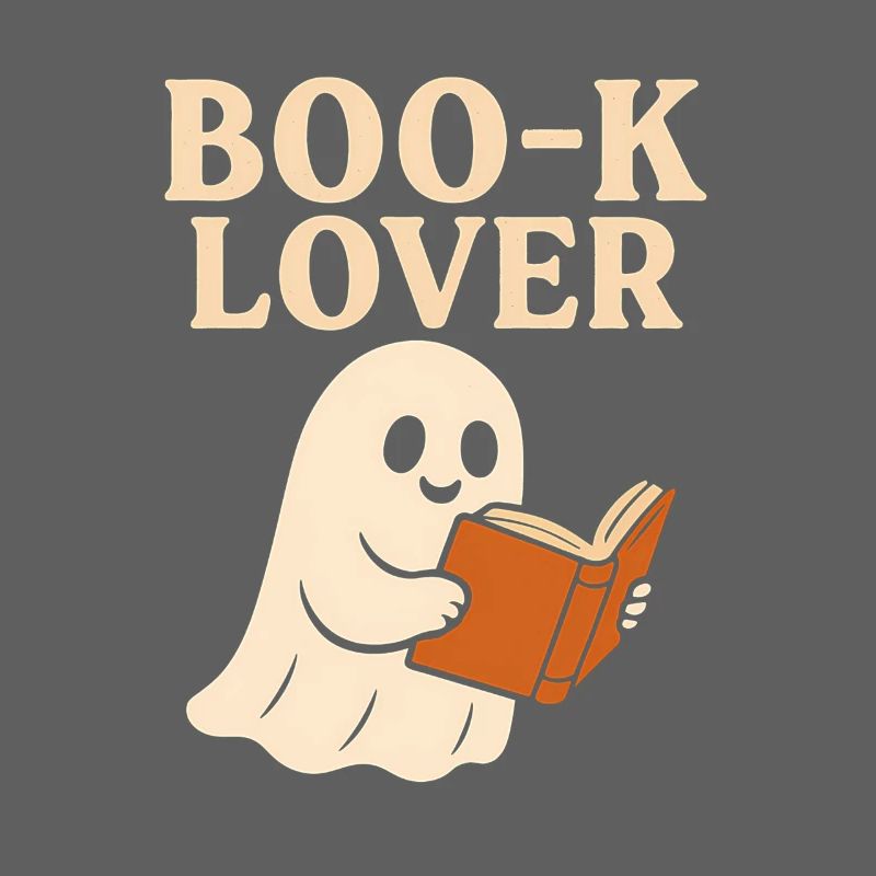 Cute Ghost Book Lover Print