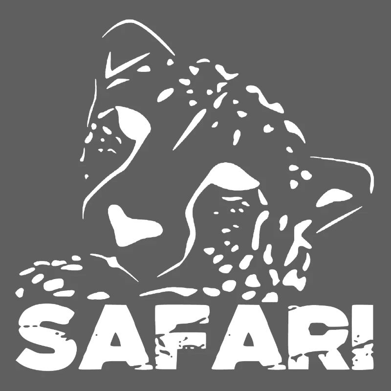 Safari Léopard Silhouette