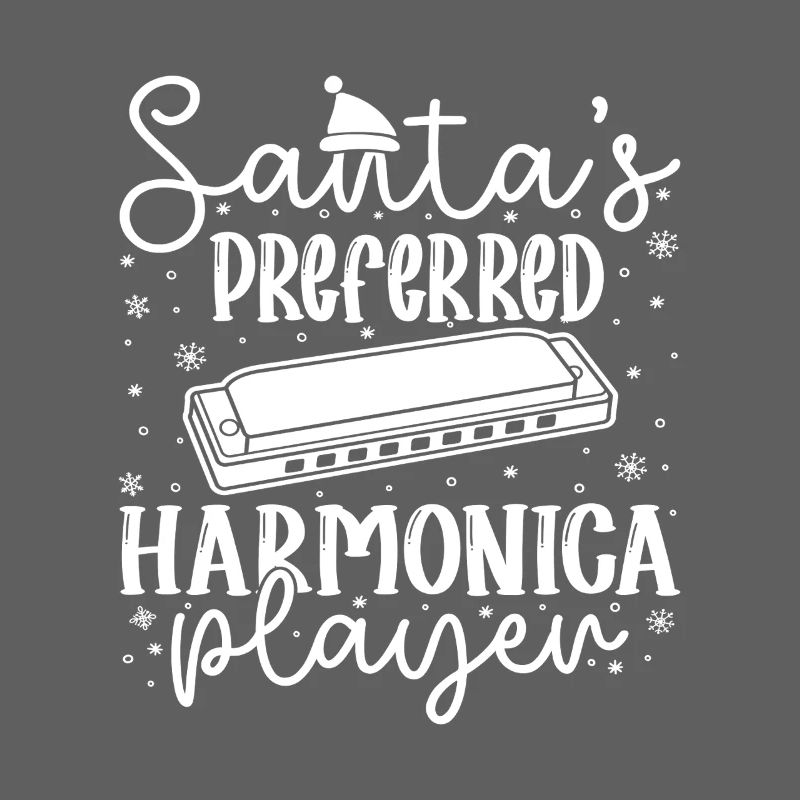Musicien d’harmonica Harmonica préféré du Père Noël